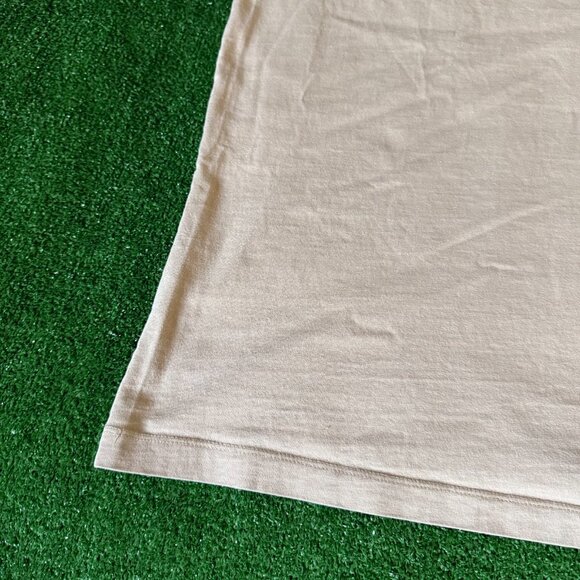 Zara Classic Fit Solid Beige Short Sleeve Crewneck Essential Tee T-Shirt Size S - Picture 11 of 13